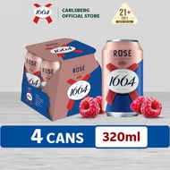 1664 Rosé Beer Can Premium Wheat Beer 4.5% Alcohol (320ml x 4)