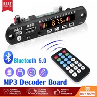 MONQIQI Wireless Bluetooth 5.0 Decoder Board DC 5V 12V WMA Audio Module USB TF Radio Music Car Kit MP3 Player With Remote Control