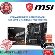 MSI PRO A620M-B EVO Motherboard AM5 DDR5 M-ATX Ryzen 7000 8000 9000