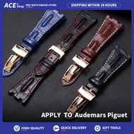 Apply To AP Audemars Piguet Watch Leather Strap Folding Buckle Style For Royal Oak Offshore 28mm