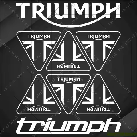 For Triumph Logo Motorcycle Stickers Decal Tank Emblem Bobber