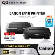 Canon Pixma E410 Black / Grey All In One A4 Color Inkjet Printer / Print Scan Copy / PG-47 CL-57 / Canon Printer