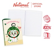 Yarn Notebook Printed Kawaii Cat & Dog Watermelon 80's 5.83x7.87 inches, Pink - Notebooks Cute Noteb