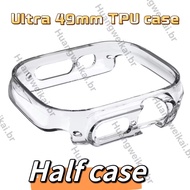 Half Case for smartwatch 3 4 5 6 7 8 9  ultra se TPU  silcone transparent cover smart watch t500 h11