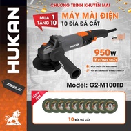 [Free 10 stones] HUKAN G2-M100TD handheld electric grinder and iron cutter, Capacity 950w, 7 Speed a