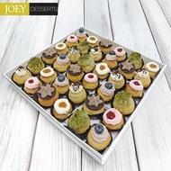 {JOEY Dessert Platter} Assorted Mini Cream Puff | 36 Pcs in Party Box