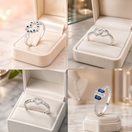 (starsilver online shop) Silver 92.5% Italy Ladies Ring everyday use & one