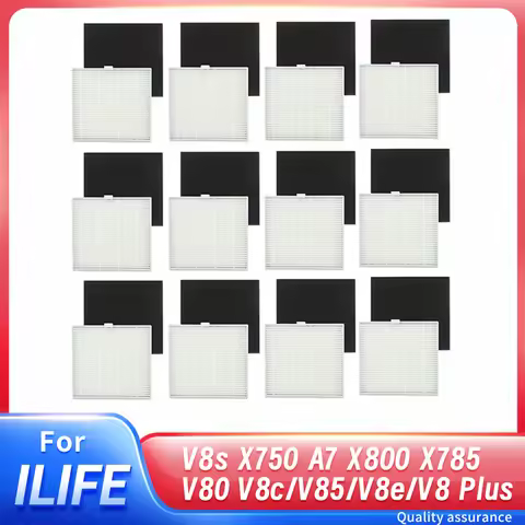 12 pcs Hepa filter Sponge filter for ilife V8 V8s X750 X800 V80 Vacuum cleaner hepa filter replaceme