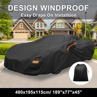 X Autohaux Waterproof Car Cover Aluminum Film Cotton Car Outdoor for Chevrolet Corvette C8 W/Driver 