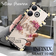 [GCR708]Softcase Infinix Smart 10 HD / 8 / 8 HD / 8 PRO / 8 PLUS Hot 40i love frame wallpaper Motif