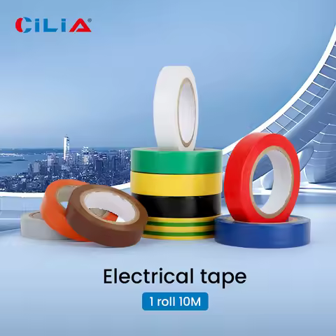 Eco Friendly Colored PVC Tape, Waterproof Flame Retardant Insulated Electrical Adhesive, 1 Piece Mul