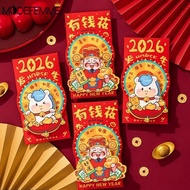 Chinese New Year 2026 Red Envelopes | Year of the Horse Golden Print Design for Spring Festival, Wed