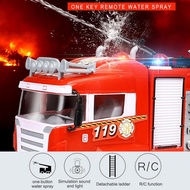 Lori Bomba Air Dan Muzik Fire Truck RC Car Water Spray Sound Remote Control Car Mainan Budak Lelaki Kereta Kawalan Jauh