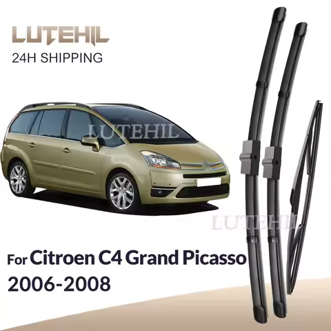 Wiper Front Rear Wiper Blades Set For Citroen C4 Grand Picasso / C4 Picasso 2006 2007 2008 Windshiel