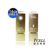 【鼎立資訊 】TCELL冠元 i-Taiwan國旗碟金色限定版USB2.0  16GB / 32GB / 64GB(199元)