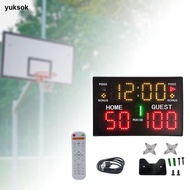 yuksok Digital Scoreboard Score Keeper Electronic Scoreboard for Boxing Tennis