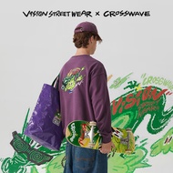 ST/🏮VISION STREET WEAR【2024New】 CROSSWAVEDragon Year Joint Name Limited Hand-Painted Graffiti Professional Twin Tips Boa