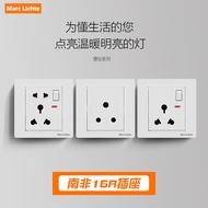 A a. Type 86 High Power South Africa 16A Round Flat Indian Three Round Three Holes Five Holes Socket