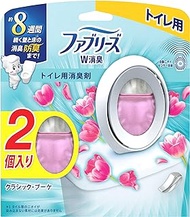 Febreze Air Freshener W Deodorizer for Toilet, Classic Bouquet, 2.1 fl oz (6.3 ml) x 2