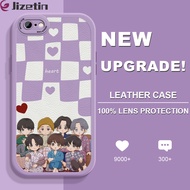 Jizetin เคสหนังสำหรับ iPhone 6/6S 6 Plus/ 6S Plus Slim ยอดนิยมบอยกรุ๊ปเกาหลี BTS เคสหนัง PU เคสโทรศัพท์หลังหนัง