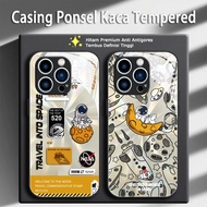 drew house angkasawan Casing For iPhone 16 15 14 Pro Max Plus Jenama bergaya Glass Phone Case