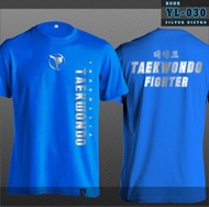 Kaos Taekwondo Indonesia YL-030 Beladiri Tae Kwon Do Baju Distro Biru