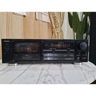 0038. Aiwa stereo cassette deck AD-F410H vintage classic tape player recorder retro