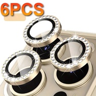 6-Piece Set Of High-Definition Transparent Scratch Resistant Camera Lens Protective Film For IPhone 
