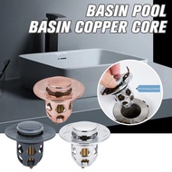 Pop-up Bounce Core Basin Filter Plug Stainless Steel Drain Stopper Bathroom Accessories W0