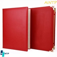 AINTP File Paper Page Folder, High-end Hosted Speech A3 A4 Art Paper Hardcover, Durable Poetry Readi