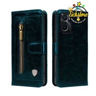 Latest Oppo A76 Case Extra Zip Premium Super Zipper Pocket Card and Money Full 360 Degree Luxury Fli