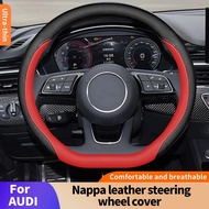 For AUDI A1 A2 A3 8P 8V 8Y A4 A5 A6 A7 A8 Q2 Q3 Q4 Q5 Q6 Car Steering Wheel Cover without Inner Ring
