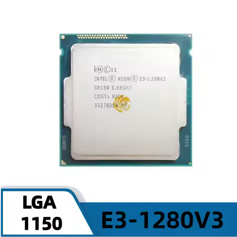 Intel Xeon E3-1280V3 3.6 GHz Used Quad-Core Eight-Thread CPU 82W LGA 1150 E3 1280v3 E3 1280 V3