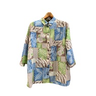 Vintage Shirt For Women Bust 49/Waist 49/Shoulder 17/Length 27 Allison Daley Second Hand Japanese Ma