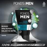 POND'S Men Acne Solution 100g - Sabun Muka Pembersih Wajah Pria untuk Kulit Berminyak