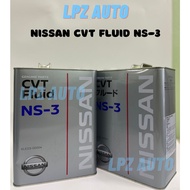 HOT SALE ORI NISSAN CVT NS3 4L TEANA SLYPHY SERENA XTRAIL ELGRAND ATF AUTO GEAR OIL NS-3 NS 3 L33 B1