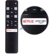 The universal remote control RC802V FNR2 is suitable for all TCL Android 4K smart TVs S334 50S434 55