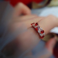 財富•健康•愛情|高級無燒緬甸鴿血紅寶石1.1克拉-純銀豪華戒指