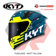 KYT Helmets TT Course Fuselage Matt Yellow