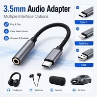 Lightning to 3.5mm Earphone Adapter Audio Jack Converter Wired Headphone Connector for Lightning Dev