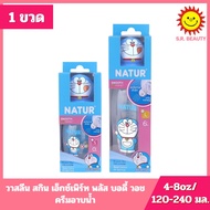 [1 Bottle] NATUR Nature Doraemon PP Milk (Dora Cap) Size 4-8oz/120-240 Ml.
