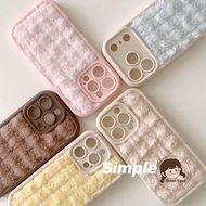 Korean Style Winter Plush Phone Case For Realme 14X 13 12 12X 10S 9 Pro SE 9i 8 8S 7 Q5 Q5X Q5i Q3 Q