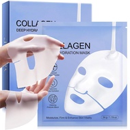 Collagen Face Mask 6PACK, Deep Hydrating Face Mask, Anti Wrinkle Facial Mask, Collagen Face Mask for