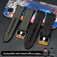 26mm Nylon Canvas Silicone Replacement Watch Strap Compatible With DZ7395/7313/431