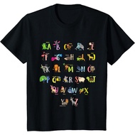 Abc Animals Identification A-Z Types Of Zoo Animals Alphabet T-Shirt