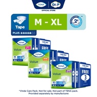 Tena Value Adult Tape Diapers M/L/XL Size