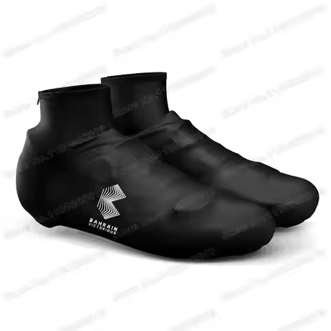 2023 Bahrain Victorious Cycling Shoe Covers Winter Bike Shoes Cover MTB Jerseys Dust-proof Outdoor B