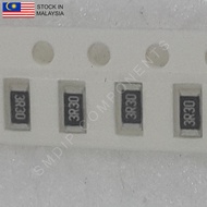 10PCS Taiwan-Grade 3.3R ±1%, 1206 SMD Resistor (3R30)