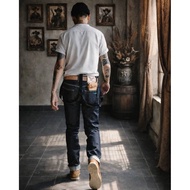 16oz Denim Jeans (Erotic Model) 16oz Has A Slim Red-Rimmed Small Skirt. fit