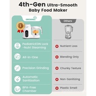 [dealsforyoudays]Grownsy Baby Food Maker with Steam Basket, One Step Baby Food Processor Steamer Pur